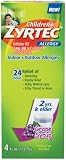 Zyrtec Children's Allergy Relief, Grape Syrup, 4-Ounce Bottle