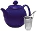 Chantal Tea for Four Teapot with Stainless Steel Infuser, 1-1/2-Quart Capacity, Indigo Blue