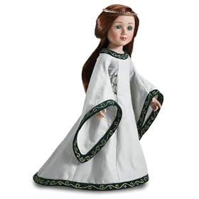 Guinevere Outfit ~ Includes Linen and Velvet Doll Dress with Jewels, Matching Shoes and... by Fantasy Adventures Carpatina Dolls
