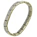 Gold Italian Charms Shiny Starter Trim 18 Links Bracelet