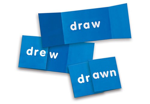 Childrens Toyshop  Toys : Learning Resources Fold Up Flashcards, Verb Tense