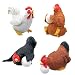 Chickens (Set Of 4) - Collectible Figurine Statue Figure Sculpture
