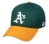 Oakland Athletics/A's (Home - Green/Yellow) ADULT Adjustable Hat MLB Officially Licensed Major League Baseball Replica Ball Cap