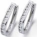14kt White Gold Scrumptious Diamond Hoop Earrings