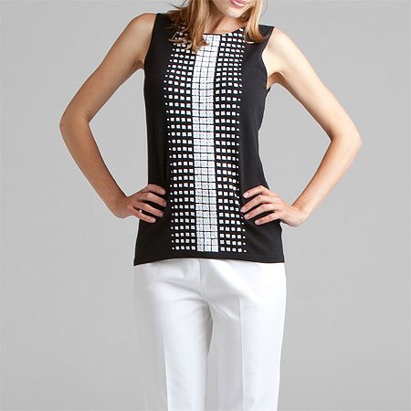 black knit top. 1411647197 Black knit top