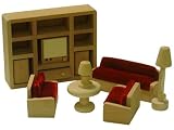 Eigenschaften Beluga Spielwaren GmbH 70112 / Beluga 70112 - Möbel Wohnzimmer Holz 10teilig