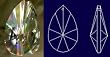 76mm Teardrop Crystal Prisms #873-76