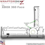 Chrome Drip on White Skin by WraptorSkinz TM fits Original XBOX 360 Factory Faceplates