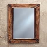 Wood Western Design Wall Mirror - Style 34635
