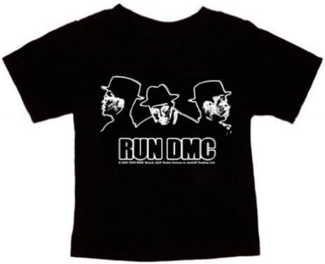Yaya Rocks Unisex Baby Run Dmc - Da Boys Black S/S T-Shirt 18 Months
