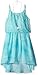 Amy Byer Girls' Big Lace Popover with Tye Dye Gauze Skirt