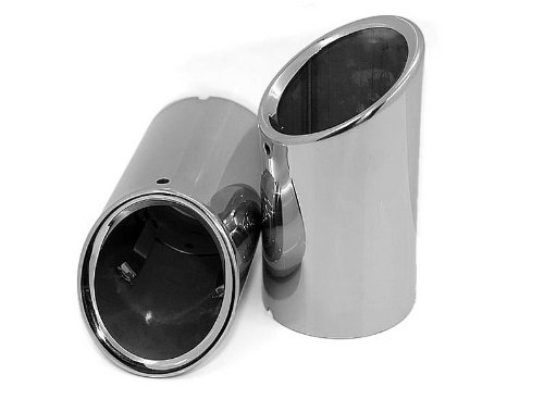 Auto parts Stainless Steel Exhaust Muffler Tip Pipes Fits For Volvo XC60 2010 - 2013 Chrome