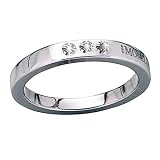 Morellato - S018530 - Cult - Bague Femme - Acier brillant + 3 diamants 1pt de K - Taille 63par Morellato