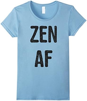Women's Zen As F*ck T-Shirt Large Baby Blue