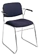 2 Pack Stack Arm Chair With Chrome Finish By Office Star Furniture