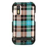 Motorola Photon 4G/MB855 Protector Case Phone Cover - Blue Checker