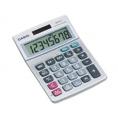 CSOMS80TV - MS80TV Portable Desktop Calculator, Solar/Battery, 8-Digit LCD Display (CSOMS80TV)