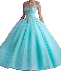 Satin/Tulle General Print Crystal Beaded Crystals  Sweetheart  Ball Gown Evening Dress/Prom Dress/Quinceanera Dress 