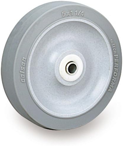 Colson Flat Gray Non-Marking Thermoplastic Elastomer Wheels - 4"Dia.X1-1/4"W