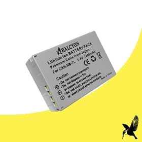 Halcyon 1600 mAH Lithium Ion Replacement Battery for Canon PowerShot G12 10.0 MP Digital Camera and Canon NB-7L