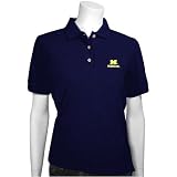 Michigan Wolverines Navy Ladies Velocity Polo