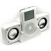 Greymobiles Ipod White Stereo Portable Speakers I Pod Nano 1Gb/2Gb/4Gb/8Gb...
