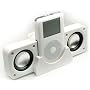 Greymobiles Ipod White Stereo Portable Speakers I Pod Nano 1Gb/2Gb/4Gb/8Gb...