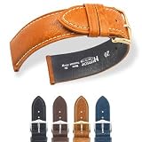 HIRSCH Camelgrain M, No Allergy, Calfskin, 50 Black, 14 mm, Steel Buckle