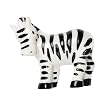 Kid'z Zebra Knob 1-7/8Lx1-13/16"W - Set 0f 4