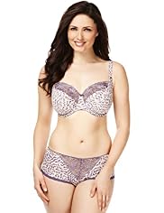 Flutter Print Non-Padded Balcony DD-G Bra