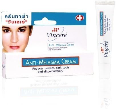 Vin 21(Vincere) Cream Anti Melasma Reduces ,Spots,Freckles 15 G.