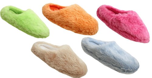 Ladies Memory Foam Mules Warm Luxurious Slippers In Beige Good Christmas Present UK Size 5