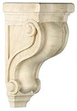 Shelf Brackets Wood. Scroll Design Corbel in 5 Sizes with Choice of Wood