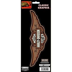 Harley Davidson Bronze Winged Classic Emblem Decal