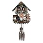 River City Clocks 12-Inch Chalet Woodchopper and Dancers Clock