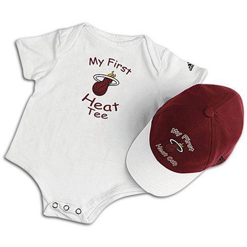 Heat adidas Infants NBA Cap & Bodysuit Set