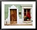 House Facade in Old Town, Mazatlan, Mexico Styles Framed Art Poster Print by Richard Cummins, 31x25