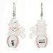Chicago White Sox MLB Snowman Baseball Earrings (1)