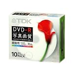 TDK 録画用DVD-R 写真画質 16倍速 ホワイトワイドプリンタブル 10枚パック DR120PQ10T