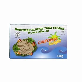 Northern Bluefin Tongol Tuna Steaks in 100% Pure Olive Oil