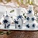 PALM CANDLES WITH TRAY - 3 PIECE PALM DESIGN CANDLES WITH TRAY - Candle
