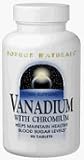 Source Naturals Vanadium w/Chromium 180 Tab