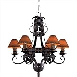 Mission Inn Chandelier in Antique Iron