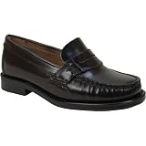 Academie Gear Ladies Elizabeth Penny Loafers,Burgundy Leather,11 M US by 