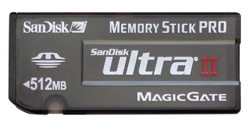 SanDisk SDMSPH-512-A10 512 MB Ultra II Memory Stick PRO Card Retail Package