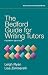The Bedford Guide for Writing Tutors