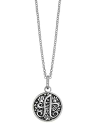 J - 18" Medium Solid 10K,14K,18K Gold with Black Finish Szira Collection Paw and Hearts Monogram Initial J Charm, Pendant, Key Ring, for Dog, Cat or Person