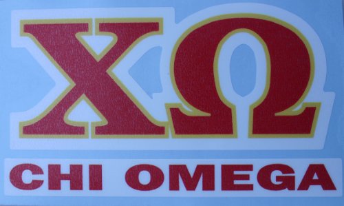 Chi Omega - Window Decal
