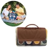 Blanket Fleece w/ Waterproof Bottom & Self Tote Sunshine - Euqinox - by Picnic Time