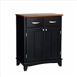 Home Styles Furniture Buffet Server in Black and Cottage Oak